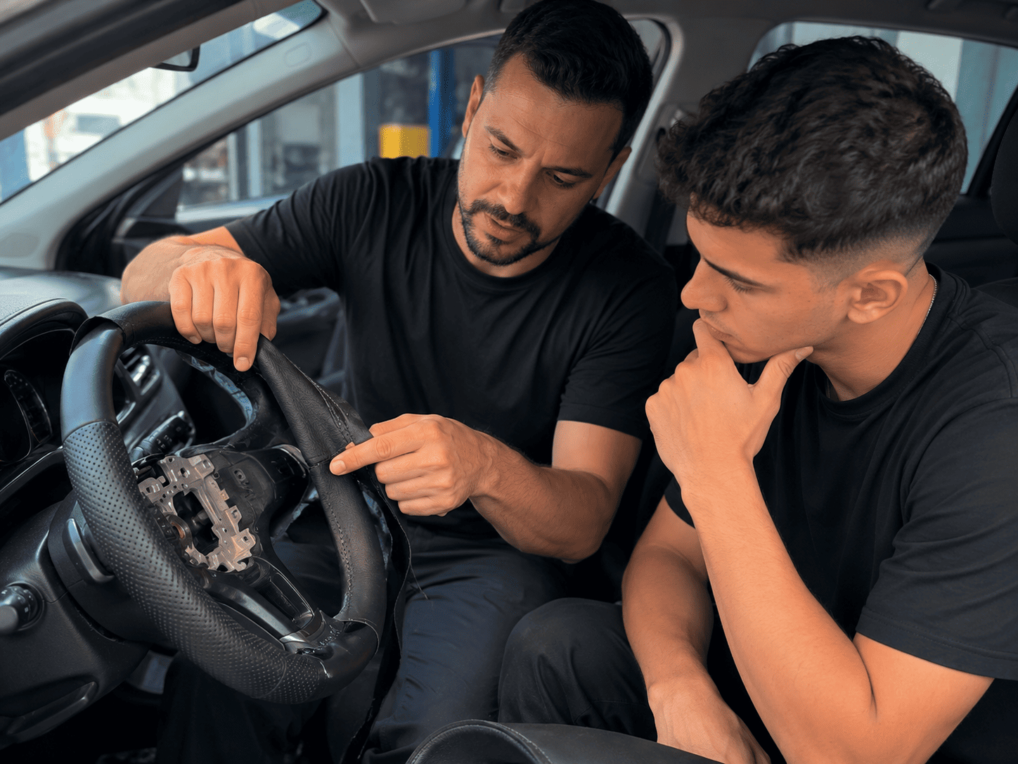 Restauração de volante
